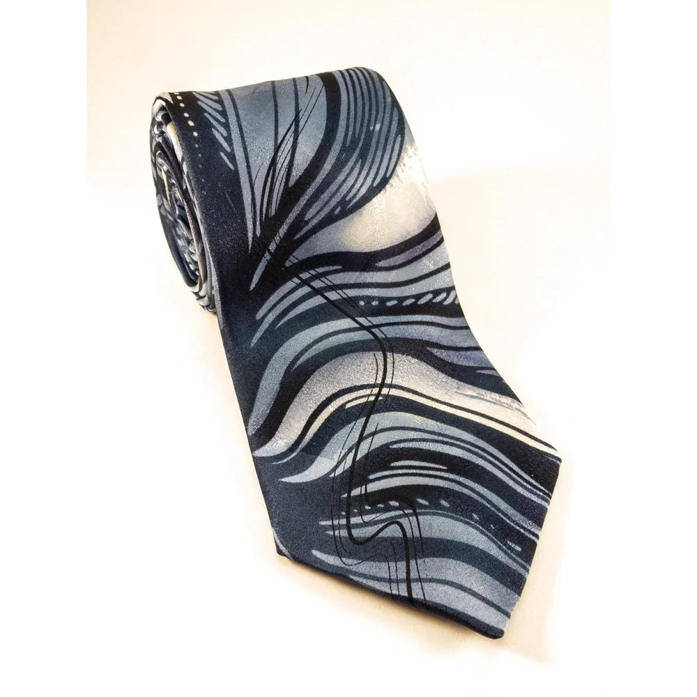Vtg Jerry Garcia Rip Tide Collection 68, 100% Silk Tie, Wearable Art